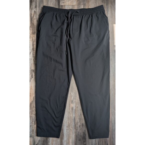 Lululemon ABC Joggers Men 2XL Black Warpstreme Performance Stretch Drawstring - Picture 1 of 7